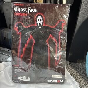 Scary Scream Ghost Face Child Classic 2010 Fun World Costume Mask Robe